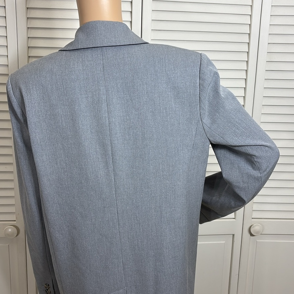 Favorite Daughter Double Breasted Relaxed Blazer Gray Small - Picture 10 of 15